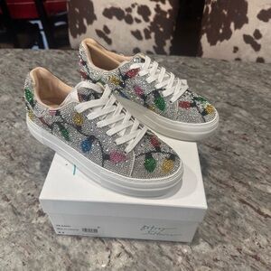 Betsey Johnson Sparkling Rhinestone Sneakers